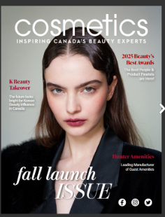 Beauty magazine editorial cover